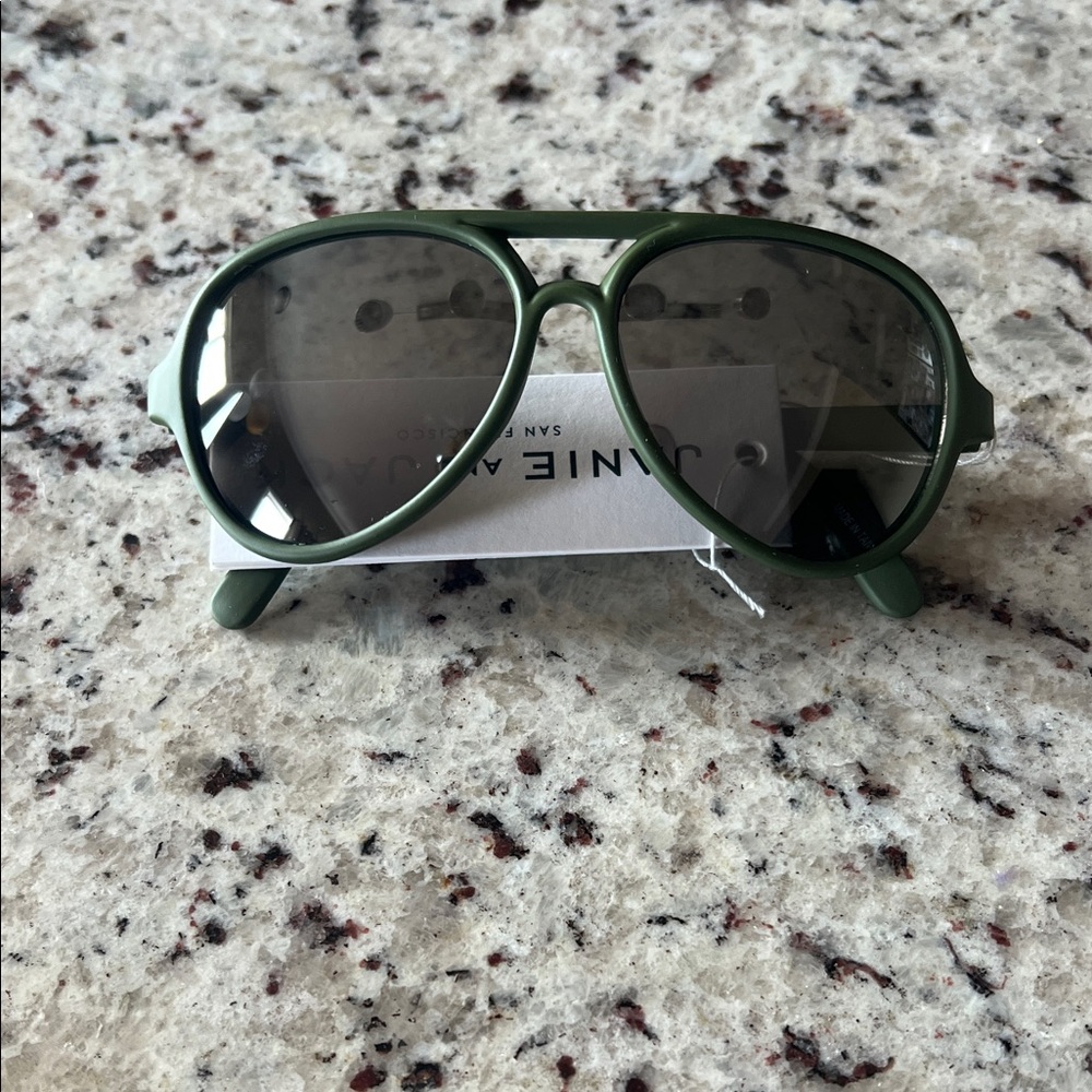 New - Janie and Jack Green Aviator Sunglasses